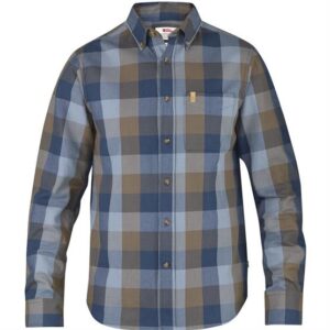Fjällräven Ãvik Big Check Shirt L/S Mens, Blueberry